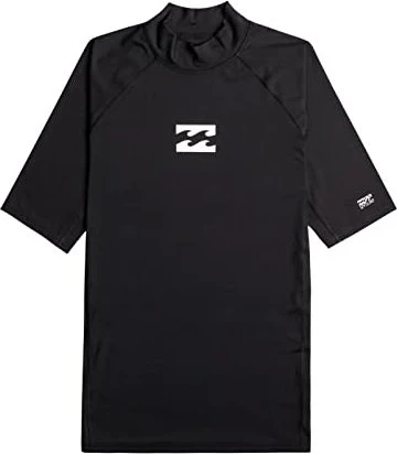 Billabong Waves All Day Rashguard Funktionsshirt kurzarm schwarz (Herren)