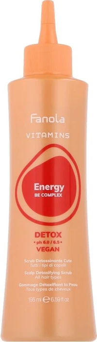 Fanola Vitamins Energy Detox Scalp Fluid Kopfhautpeeling, 195ml