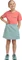 Jack Wolfskin Sun Skort kurz soft jade (Junior) Vorschaubild