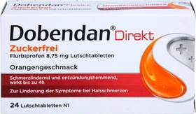 Dobendan Direkt Flurbiprofen 8.75mg Lutschtabletten zuckerfrei, 24 Stück
