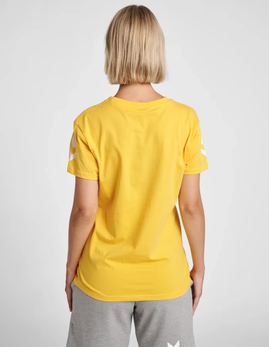 hummel GO Cotton T-Shirt kurzarm sports yellow