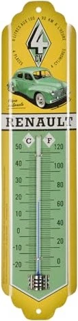 Nostalgic Art Retro Thermometer Renault 4CV, analog