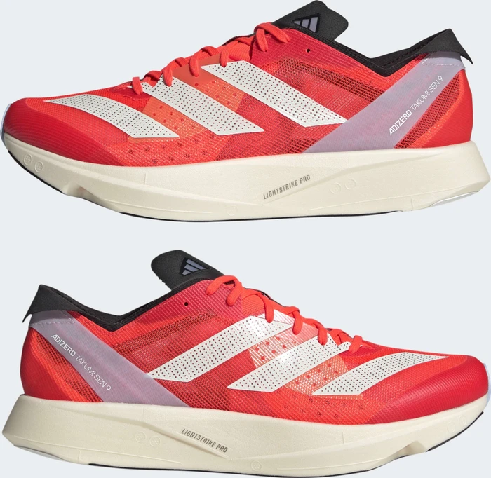 adidas Adizero Takumi Sen 9 solar red/zero metalic/coral fusion (Herren)