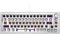Cooler Master CK720, LEDs RGB, hot-swap, silber/weiß, Kailh Box V2 RED, USB, US Vorschaubild