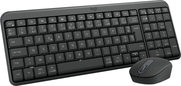 Logitech MK250 Compact Wireless Combo Graphite, Bluetooth, FR