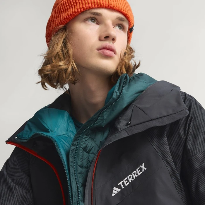 adidas Terrex Techrock Hybrid Primeknit Climawarm+ Skijacke schwarz (Herren)