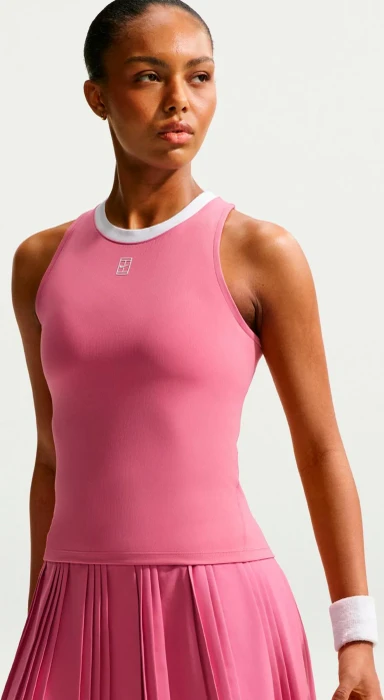 Nike Court Advantage Dri-FIT Funktionsshirt ärmellos peony/white (Damen)