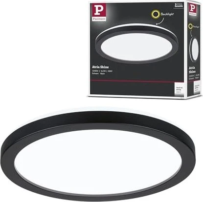 Paulmann Atria Shine Backlight LED Panel rund 11.2W schwarz