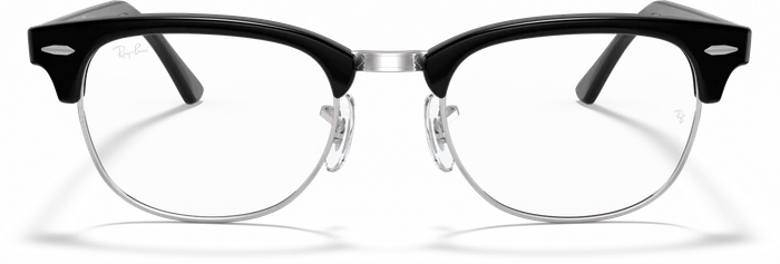 Ray-Ban RB5154 Clubmaster Optics 51mm polished black on silver