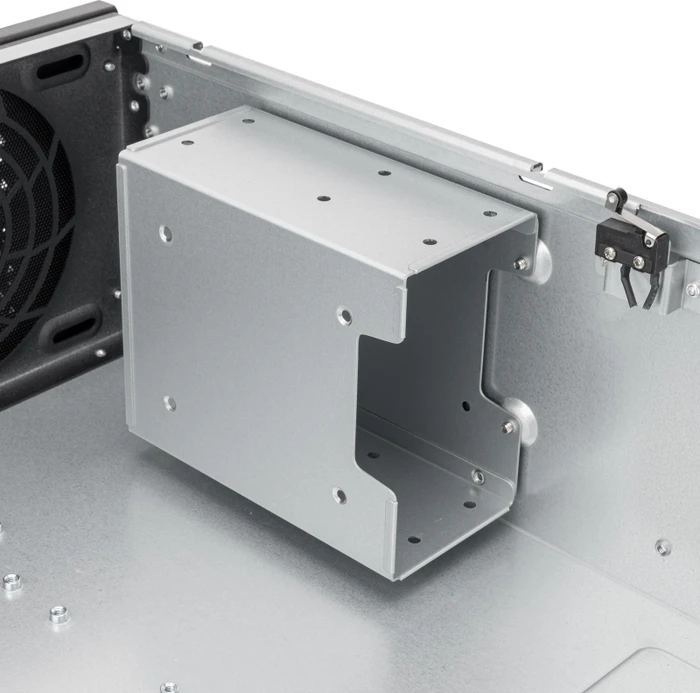 SilverStone RM31-MINI, Rackmount Server, schwarz/grau, 3HE, SFX-L
