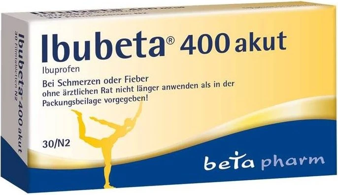 betapharm Ibubeta 400 akut Filmtabletten, 30 Stück