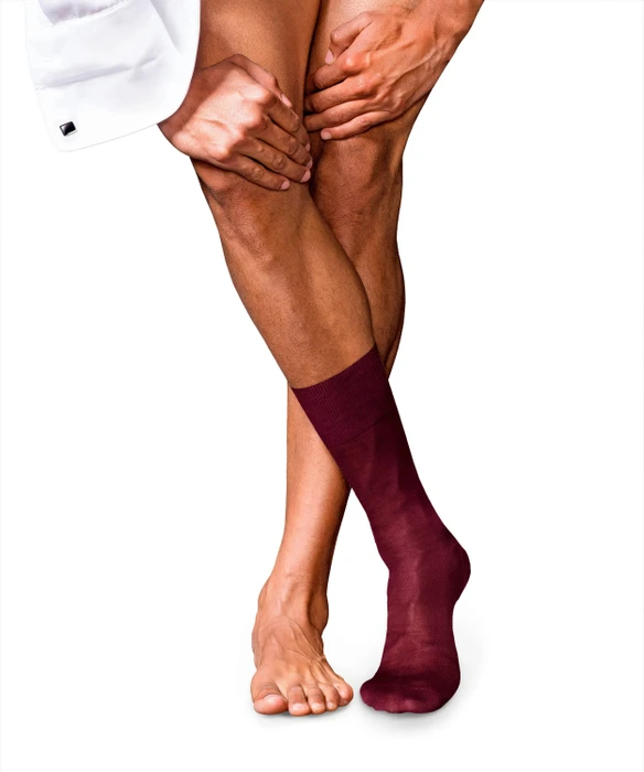 Falke No. 9 Pure Fil d'Écosse Socken barolo (Herren)