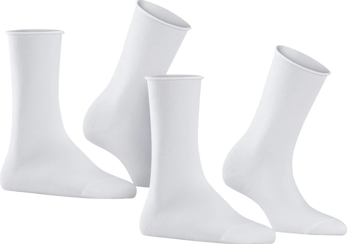 Falke Happy Socken weiß, 2 Paare (Damen)