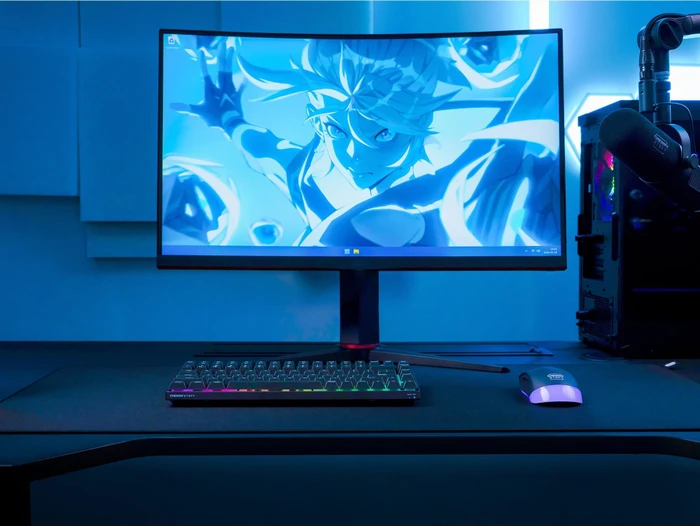 Cherry Xtrfy K33 Compact Wireless, schwarz, LEDs RGB, USB/Bluetooth, FR