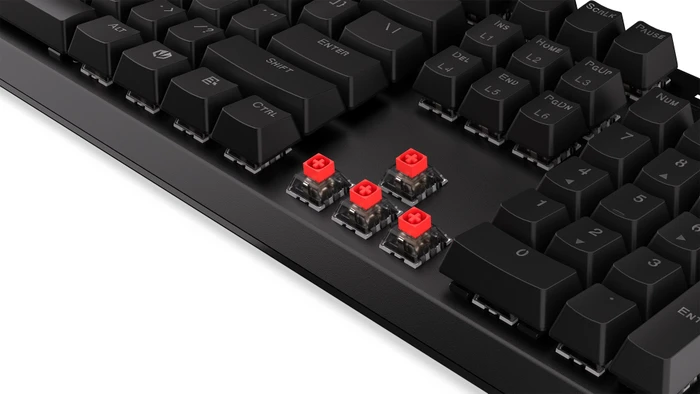 Endorfy Thock Wireless Red, PBT, LEDs RGB, hot-swap, Kailh Box RED, USB/Bluetooth, US