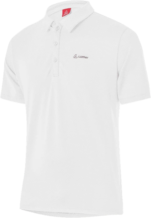 Löffler Tencel CF Poloshirt kurzarm weiß (Herren)