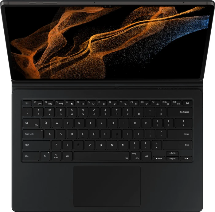 Samsung EF-DX900 Book Cover Keyboard für Galaxy Tab S8 Ultra, schwarz, EU