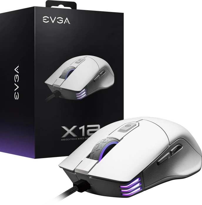 EVGA X12 Gaming Maus weiß, USB