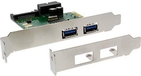 InLine Schnittstellenkarte, 2x USB-A 3.0, 1x USB 3.0 Pin Header, PCIe x1