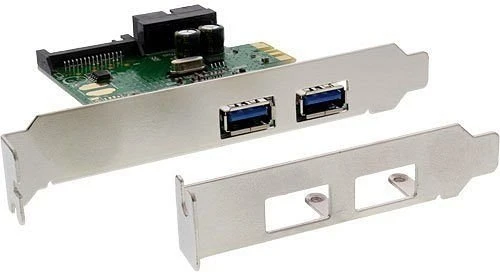 InLine Schnittstellenkarte, 2x USB-A 3.0, 1x USB 3.0 Pin Header, PCIe x1