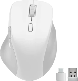 Speedlink Libera Rechargeable Silent Wireless Mouse, weiß, USB/Bluetooth (SL-630021-WT)