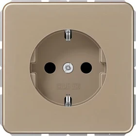 Jung Serie CD SCHUKO Steckdose Metall 16A 250V, gold-bronze