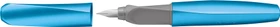 Pelikan Twist frosted blue, rechte Hand/linke Hand, mittel, Faltschachtel