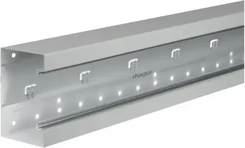 Hager Brüstungskanal-Unterteil frontrast BRS 85x130mm OT 80mm aus Stahlblech verzinkt