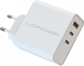 LC-Power USB-GaN-Ladegerät mit 65W Ausgangsleistung weiß
