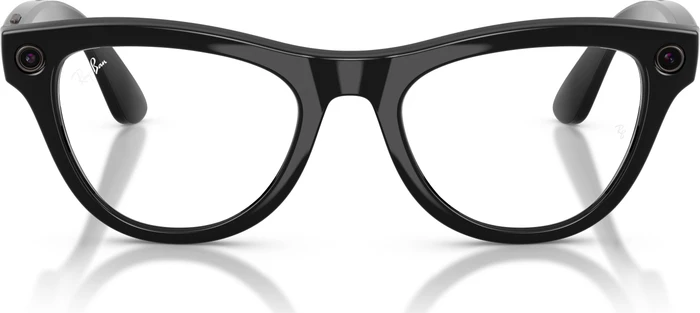 Ray-Ban RW4014 Meta Skyler Gen2 shiny black/clear-graphite green transitions