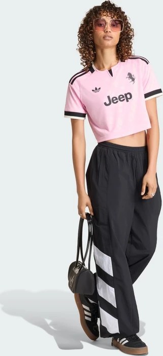 adidas Juventus Turin Crop Top 2026/2027 Auswärtstrikot kurzarm (Damen)