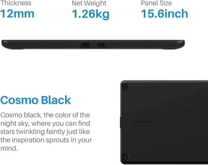 Huion Kamvas 16 (2021), Cosmo Black