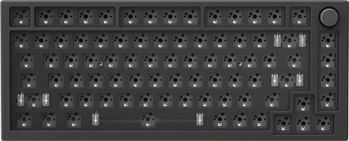 Glorious GMMK Pro 75% Layout Barebone Tastatur, Black Slate schwarz, ANSI