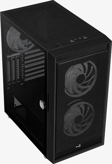 AeroCool Graphite ARGB, Glasfenster