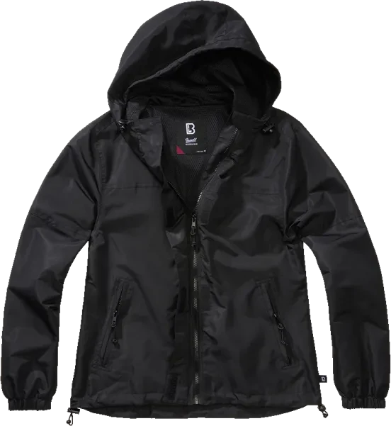Brandit Windbreaker Summer Frontzip Jacke schwarz (Damen)