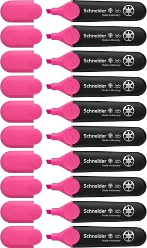 Schneider Job Textmarker pink, 10er-Pack