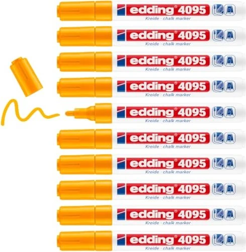 edding 4095 Kreidemarker neon orange, 10er-Pack
