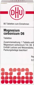 DHU Magnesium carbonicum Tabletten D6, 80 Stück