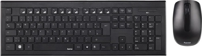 Hama Cortino Set Funk Tastatur und Maus, USB, DE