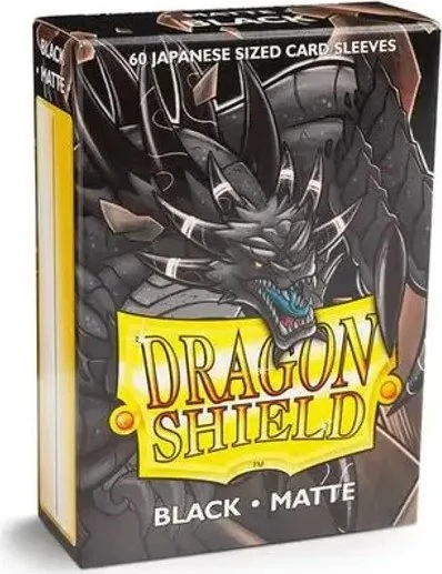 Dragon Shield Matte Sleeves Japanese black, 60 Stück