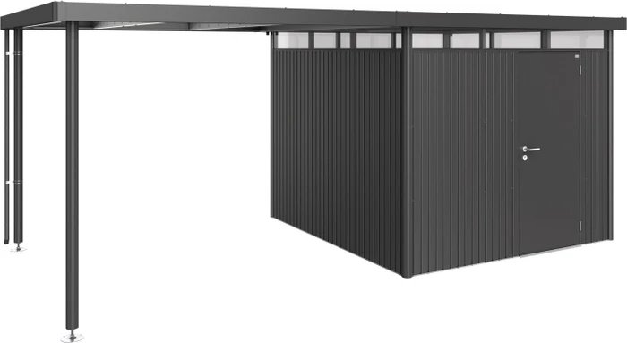 Biohort Seitendach L für Gerätehaus HighLine H4 dunkelgrau-metallic