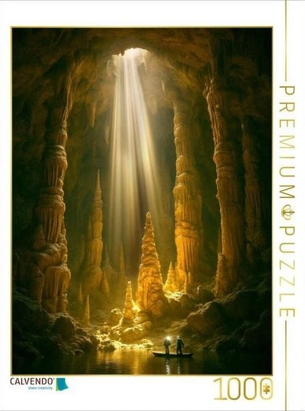 Calvendo Lichtstrahl in die Tiefe einer riesigen Höhle