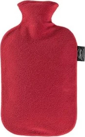 Fashy Wärmflasche mit Fleecebezug rot