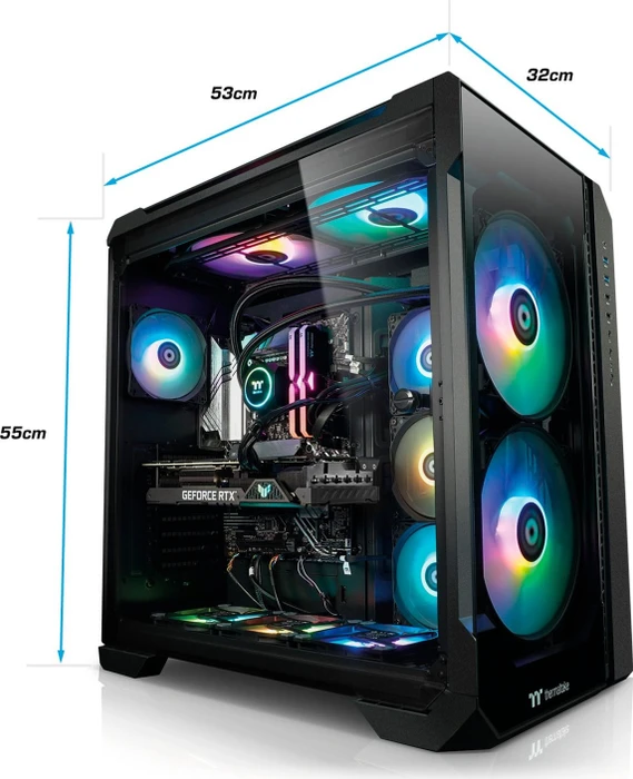 Thermaltake Ganymed v2, schwarz, Core i7-13700K, 32GB RAM, 2TB SSD, GeForce RTX 4080