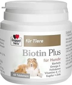 Doppelherz für Tiere Biotin Plus Tabletten für Hunde, 60 Stück