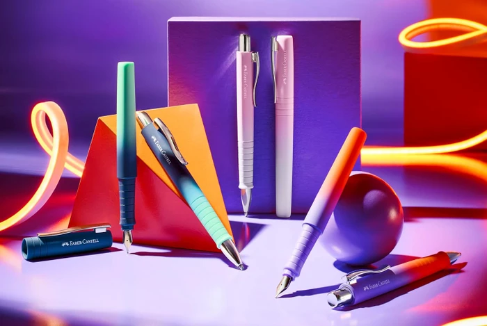 Faber-Castell Füller Poly Pen punchy melon, rechte Hand/linke Hand, mittel