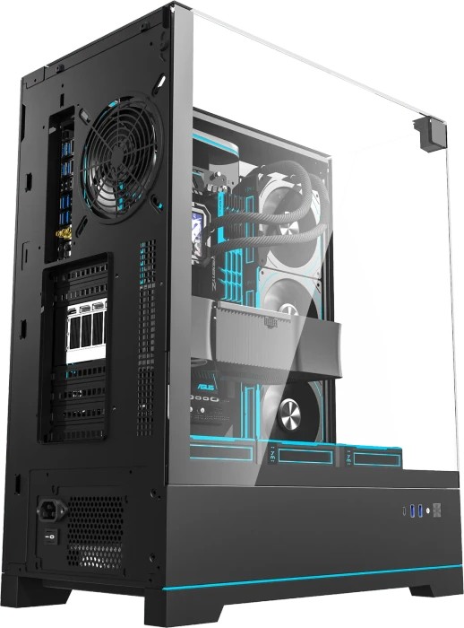 DarkFlash DY450L Pro Black, Glasfenster