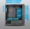 AZZA Torrent Black, schwarz, Glasfenster Vorschaubild