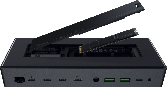 Razer Thunderbolt 5 Dock, schwarz, EU, Thunderbolt 5 [Buchse]