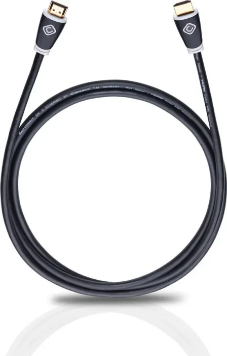 Oehlbach Easy Connect High Speed mit Ethernet HDMI 1.4 Kabel schwarz, 0.75m
